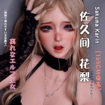 ElsaBabe 160cm/165cm Big Breasts Platinum Silicone Sex Doll Anime Figure Body Real Solid Erotic Toy with Metal Skeleton, Sakuma Karin